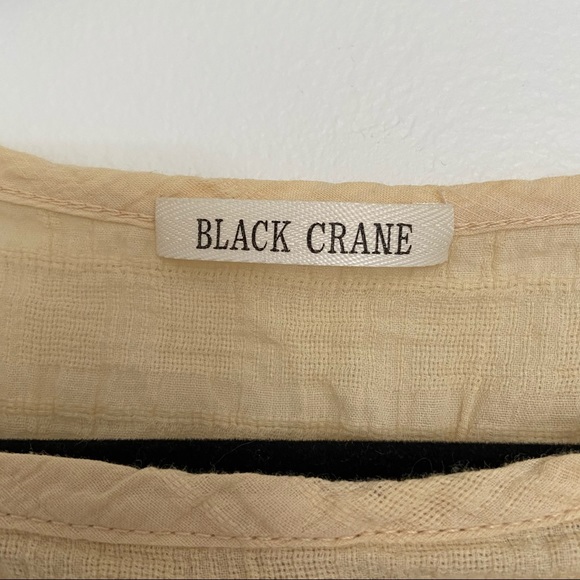 Black Crane Box Top, colour: vanilla, size: small, slow fashion, sustainable. - Picture 7 of 8